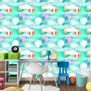 Papier Peint Ballons Derrière Les Nuages – Image 4