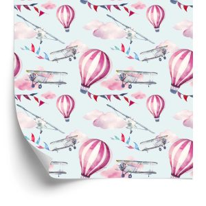 Papier Peint Ballons Parmi Les Avions – Image 2