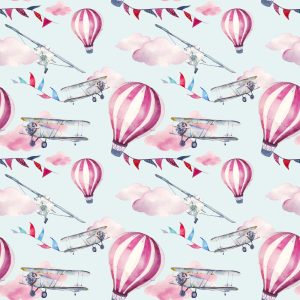 Papier Peint Ballons Parmi Les Avions – Image 1