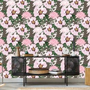 Papier Peint Beaux Chrysanthèmes Et Pivoines – Image 5