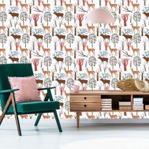 Papier Peint Pour Les Enfants - Animaux De La Forêt – Image 6