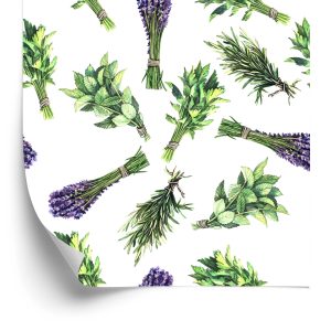 Papier Peint Lavande Parmi Les Herbes – Image 2