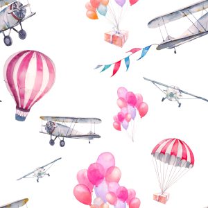 Papier Peint Ballons Et Avions Dans Le Ciel – Image 1