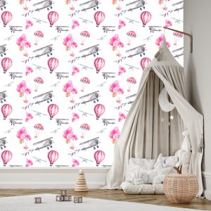 Papier Peint Ballons Et Avions Dans Le Ciel – Image 3