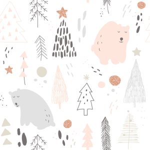 Papier Peint Pour Les Enfants - Ours Endormis – Image 1