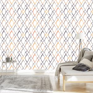 Papier Peint Motifs Géométriques Colorés – Image 3