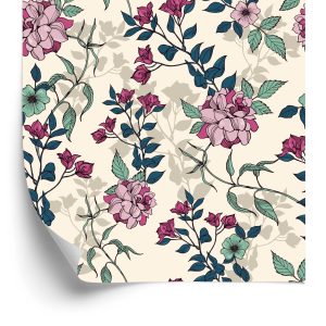 Papier Peint Fleurs Romantiques – Image 2