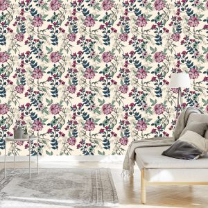 Papier Peint Fleurs Romantiques – Image 3