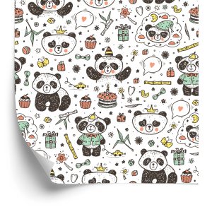 Papier Peint Pandas Parmi Les Jouets – Image 2