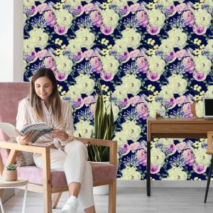 Papier Peint Fleurs Vintages – Image 7