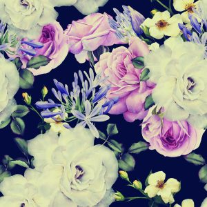 Papier Peint Fleurs Vintages – Image 1