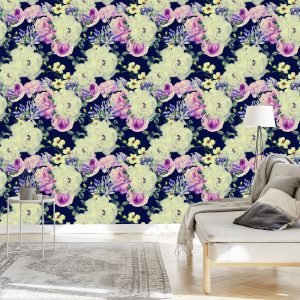 Papier Peint Fleurs Vintages – Image 3
