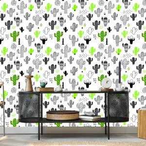 Papier Peint Cactus De Style Scandinave Pour Le Salon – Image 5