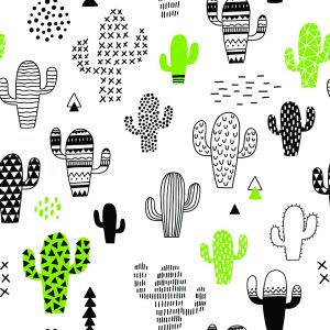 Papier Peint Cactus De Style Scandinave Pour Le Salon – Image 1