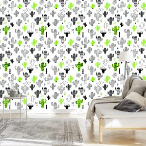 Papier Peint Cactus De Style Scandinave Pour Le Salon – Image 3