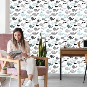Papier Peint Pour Les Enfants - Baleines – Image 7