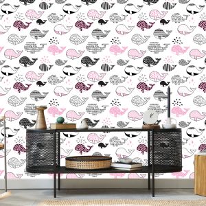 Papier Peint Pour Les Enfants - Baleines – Image 5