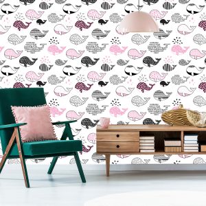 Papier Peint Pour Les Enfants - Baleines – Image 6