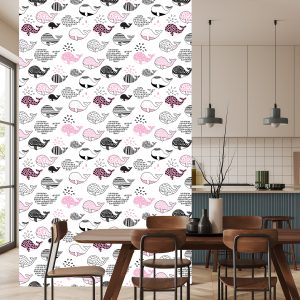Papier Peint Pour Les Enfants - Baleines – Image 4