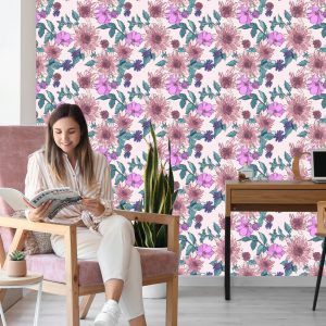 Papier Peint Asters Roses Et Dahlias – Image 7