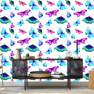 Papier Peint Papier Peint Papillons Colorés Pour La Chambre D'un Bébé – Image 5