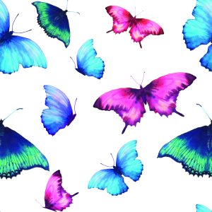 Papier Peint Papier Peint Papillons Colorés Pour La Chambre D'un Bébé – Image 1