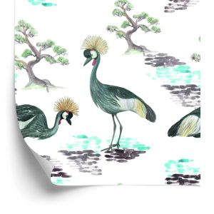 Papier Peint Beaux Oiseaux Et Fleurs – Image 2