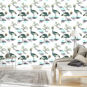 Papier Peint Beaux Oiseaux Et Fleurs – Image 3