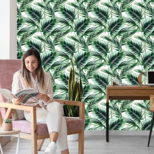 Papier Peint Feuilles De Palmier À La Mode – Image 7
