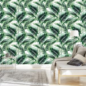 Papier Peint Feuilles De Palmier À La Mode – Image 3