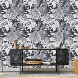 Papier Peint Pivoines Sombres – Image 5