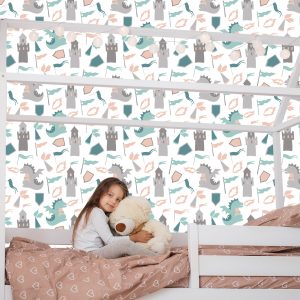 Papier Peint Dragons D'un Conte De Fées Pour Une Chambre D'enfant – Image 7