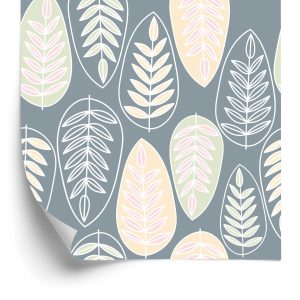Papier Peint Feuilles De Style Scandinave Pour Chambre – Image 2