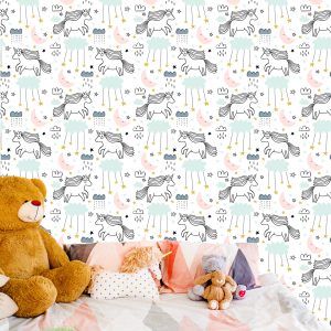 Papier Peint Pour Les Enfants - Licornes Endormies – Image 6