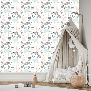 Papier Peint Pour Les Enfants - Licornes Endormies – Image 3