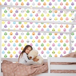 Papier Peint Gouttes Colorées Smile Girl's Room – Image 7