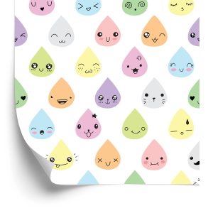 Papier Peint Gouttes Colorées Smile Girl's Room – Image 2