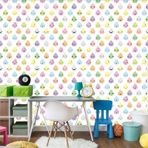 Papier Peint Gouttes Colorées Smile Girl's Room – Image 4