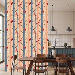 Papier Peint Arbres Naturels Colorés Pour La Chambre D'un Bébé – Image 4