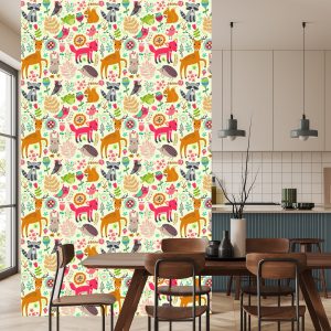 Papier Peint Pour Les Enfants - Happy Forest Animals – Image 4