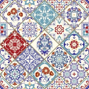 Papier Peint Mosaïque Ornementale – Image 1