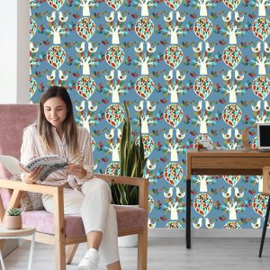 Papier Peint Arbres Nature Feuilles Chambre D'enfants – Image 7