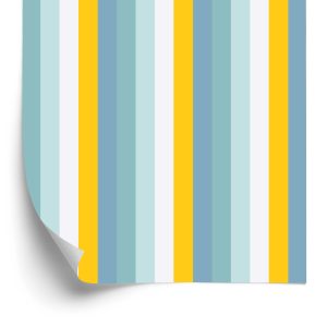 Papier Peint Dans La Chambre À Coucher De Salon De Rayures Verticales Colorées – Image 2