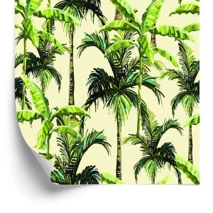 Papier Peint Vert Palmier Feuilles Nature Nature – Image 2