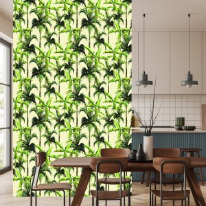 Papier Peint Vert Palmier Feuilles Nature Nature – Image 4