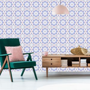 Papier Peint Mosaïque Florale Colorée – Image 6