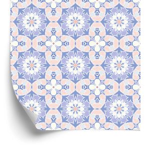 Papier Peint Mosaïque Florale Colorée – Image 2