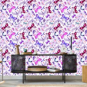 Papier Peint En Papillons À Pois Pour Chambre De Bébé – Image 5