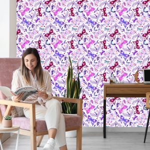 Papier Peint En Papillons À Pois Pour Chambre De Bébé – Image 7