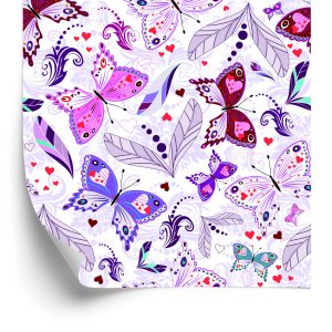 Papier Peint En Papillons À Pois Pour Chambre De Bébé – Image 2